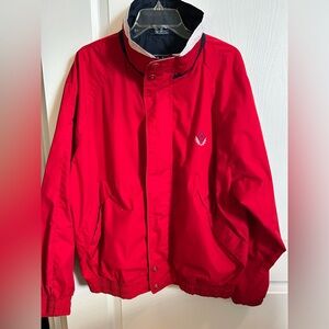 Members Only Red Windbreaker Jacket Men’s Large